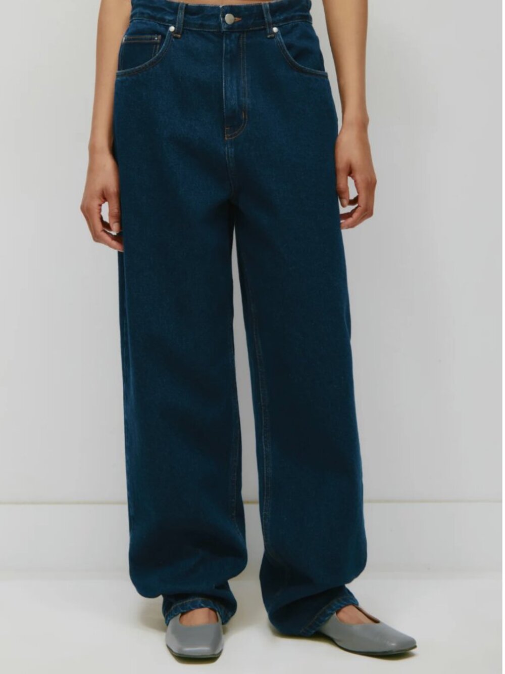 KOTN Antifit Denim Dark Wash Jeans Size 27/32 Relaxed Balloon Fit
